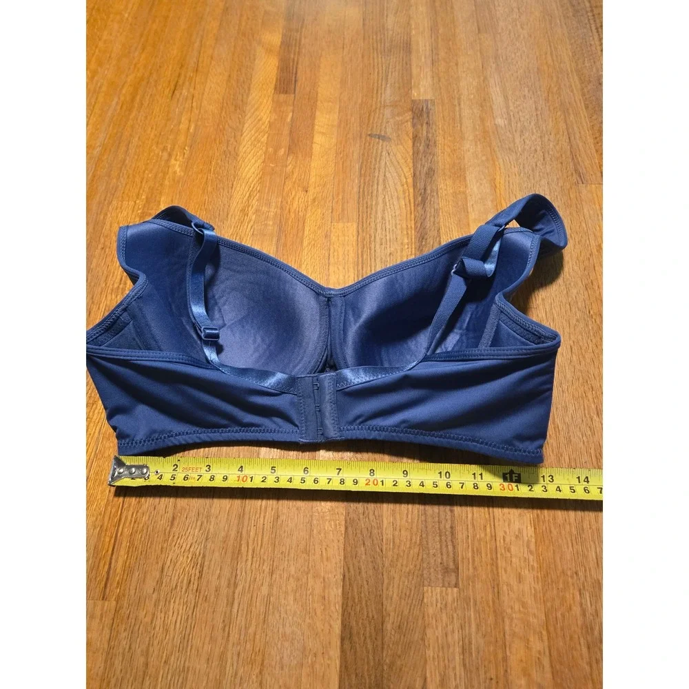 IZOD Women 38D Navy Blue Underwired Microfiber Padded Comfort T-Shirt Bra‎